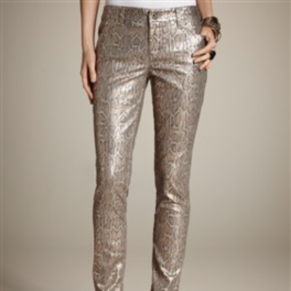 Platnium Snake Slim-Leg Jean (Chico's size 2 = 12)